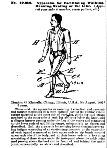 Patent application for walking device