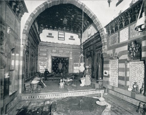 A rare interior shot of a replica of a Damascus merchant's house, Turkish Village